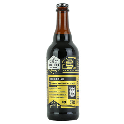 Bottle Logic Reaction State by Bottle Logic Brewing, beer label