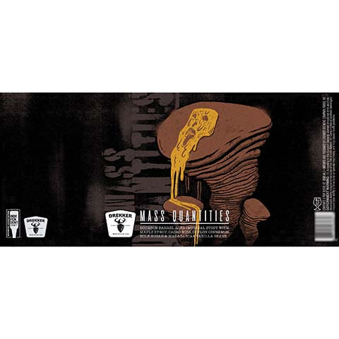 Drekker Mass Quantities Imperial Stout by Drekker Brewing Company, beer label