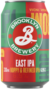East by Brooklyn Brewery, beer label