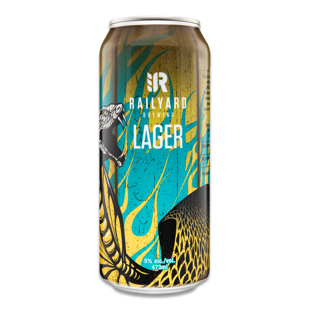 Lager by Railyard Brewing Company, beer label