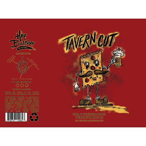 Hop Butcher Tavern Cut DIPA by Hop Butcher For the World, beer label