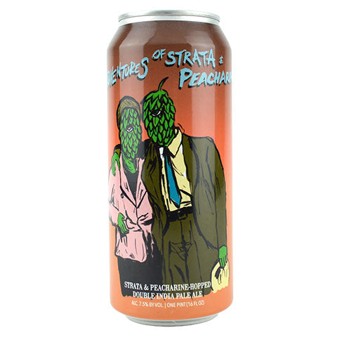 Hop Butcher The Adventures of Strata & Pecharine DIPA by Hop Butcher For the World, beer label