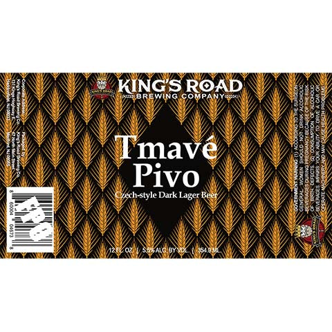 King's Road Tmave Pivo Dark Lager by King's Road Brewing Company, beer label