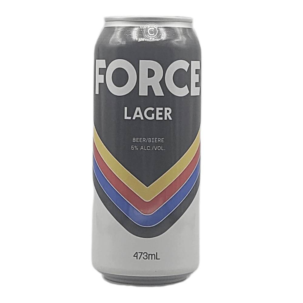 Force Lager by Fuggles Beer Co., beer label