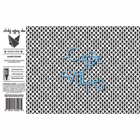 Covert Artisan Carpe Vulpes Hazy IPA by Covert Artisan Ales, beer label