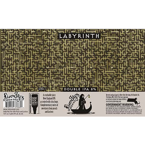 River Styx Labyrinth DIPA by River Styx Brewing, beer label