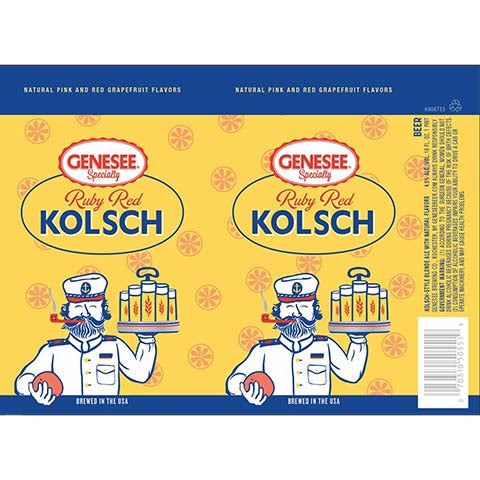 Genesee Ruby Red Kolsch by Genesee Brewing Co., beer label