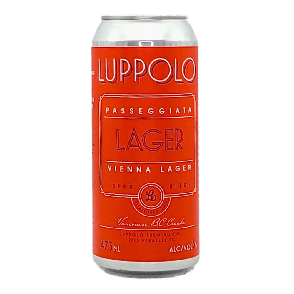 Co. Passeggiata Vienna Lager by Luppolo Brewing Co, beer label