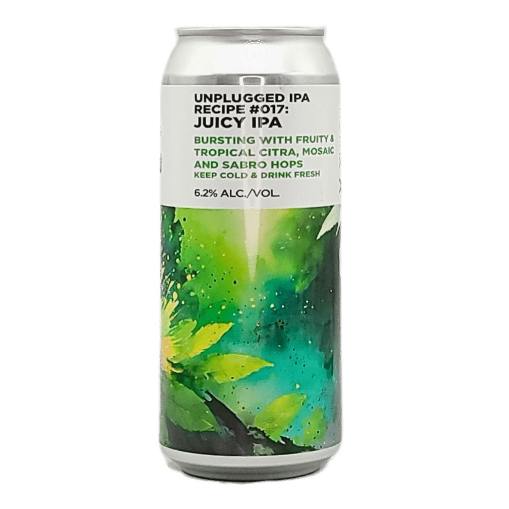 Unplugged IPA Recipe #017: Juicy IPA by Yukon Brewing, beer label