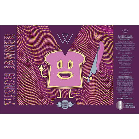 Woven Water Fusion Jammer Sour by Woven Water Brewery, beer label