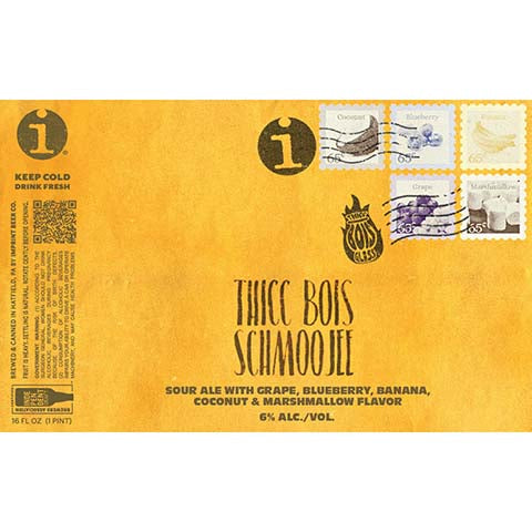 Imprint Beer Thicc Boss Schmoojee Sour Ale by Imprint Beer Company, beer label