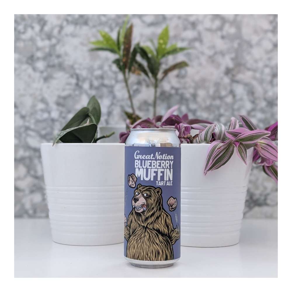 Brewing Blueberry Muffin Fruited Sour by Great Notion Brewing, beer label