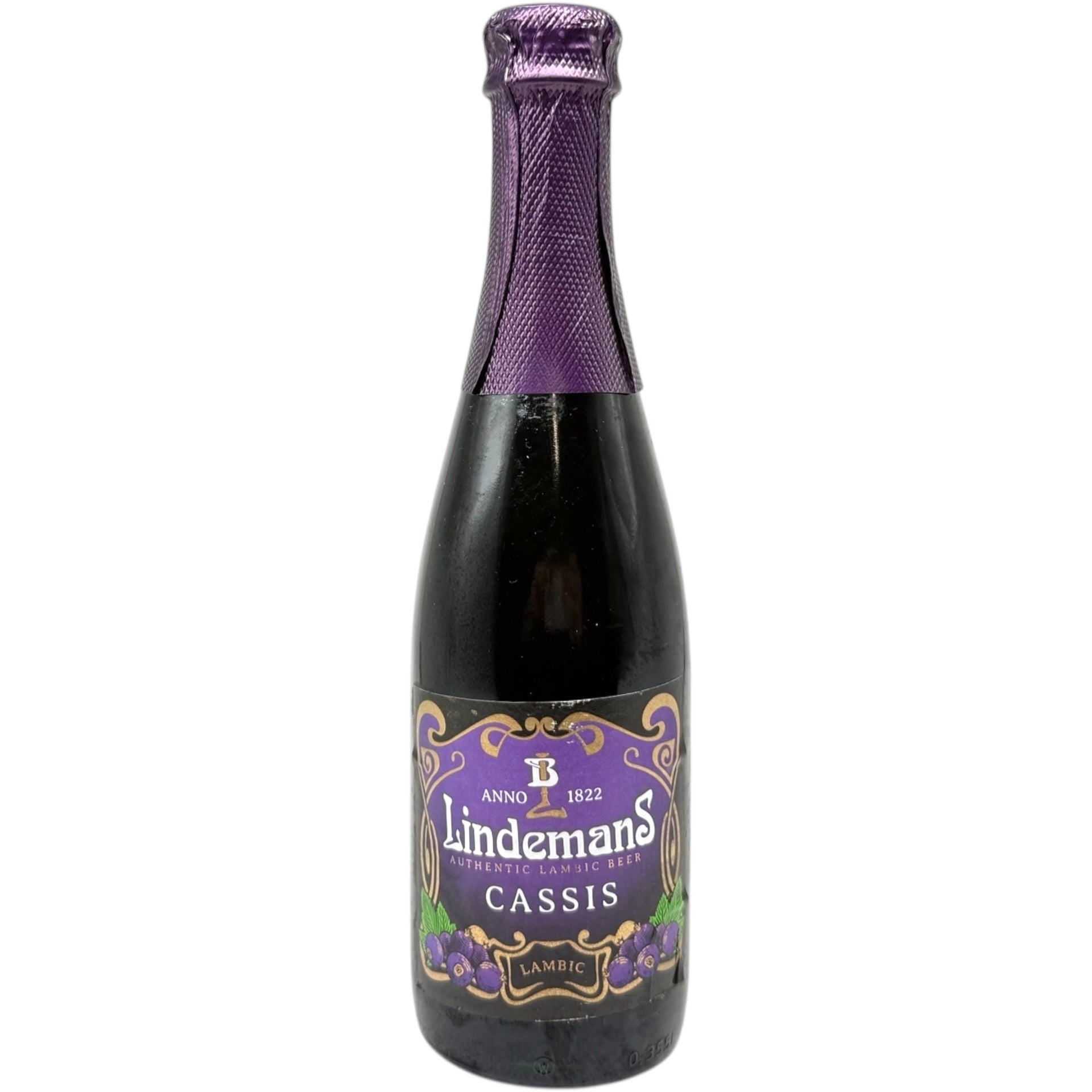 Lindemans Cassis Lambic 355ml by Lindemans, beer label
