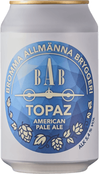 Bromma Allmänna Bryggeri Topaz by Bryggerihangaren AB, beer label