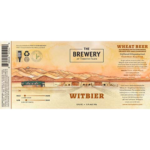 Tirrito Farm Witbier by Tirrito Farm Brewery, beer label