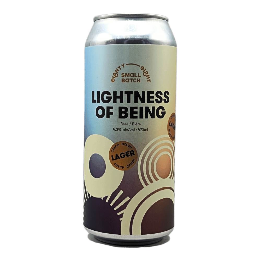 Lightness of Being Czech Lager by Eighty Eight Brewing Co., beer label