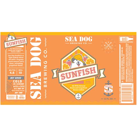 Sea Dog Sunfish Ale by Sea Dog Brewing, beer label