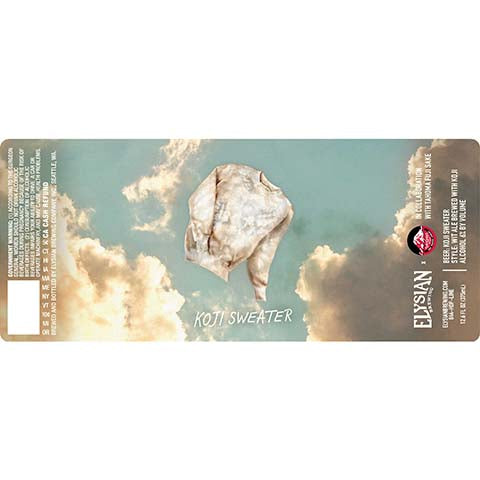 Elysian Koji Sweater Wit Ale by Elysian Brewing Co, beer label