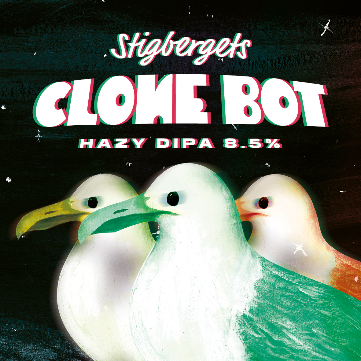 Clone Bot by Stigbergets Bryggeri, beer label