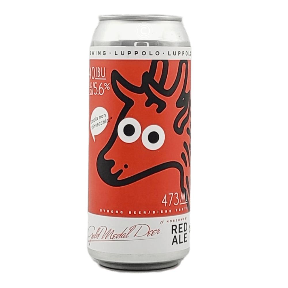Co. Gold Medal Deer Red Ale by Luppolo Brewing Co, beer label