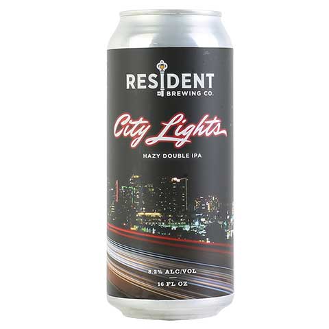 Resident City Lights Hazy DIPA by Resident Brewing, beer label