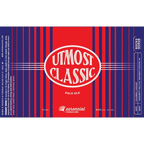 Perennial Utmost Classic Pale Ale by Perennial Artisan Ales, beer label