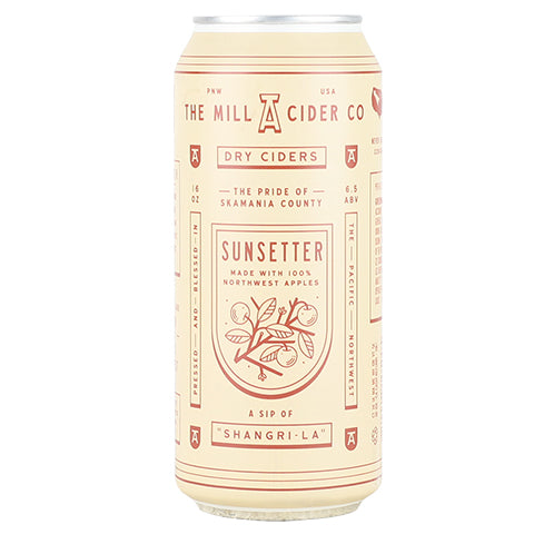 Mill A Sunsetter Cider by Mill A Cider Co., beer label