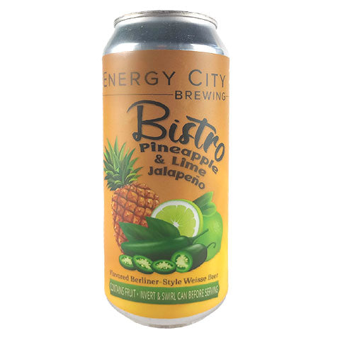 Energy City Bistro Pineapple Lime & Jalapaeno Sour by Energy City Brewing, beer label