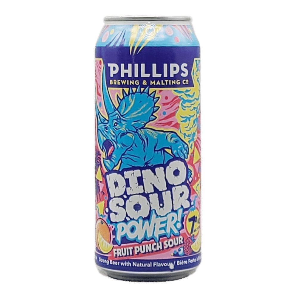 & Malting DinoSour: Fruit Punch Sour by Phillips Brewing Company, beer label