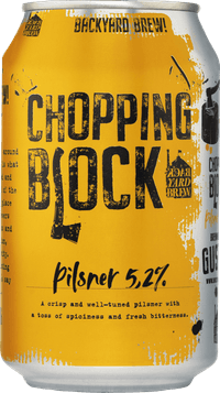 Backyard Brew Chopping Block by Carlsberg Supply Company Sverige AB, beer label