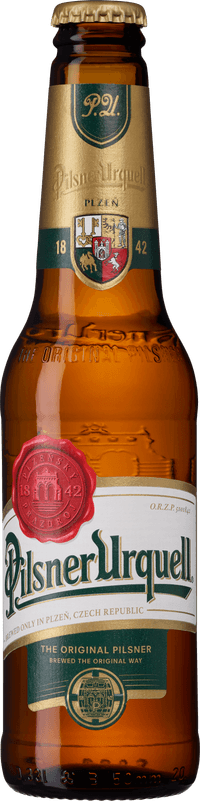 Pilsner Urquell by Pilsner Urquell, beer label