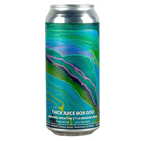 Knotted Root Thick Juice Box Goo Sour by Knotted Root Brewing, beer label