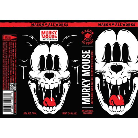 Mason Aleworks Murky Mouse Hazy DIPA by Mason Aleworks, beer label
