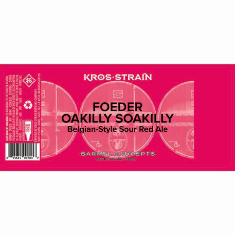Kros Strain Foeder Oakilly Soakilly Sour Red Ale by Kros Strain Brewing Company, beer label