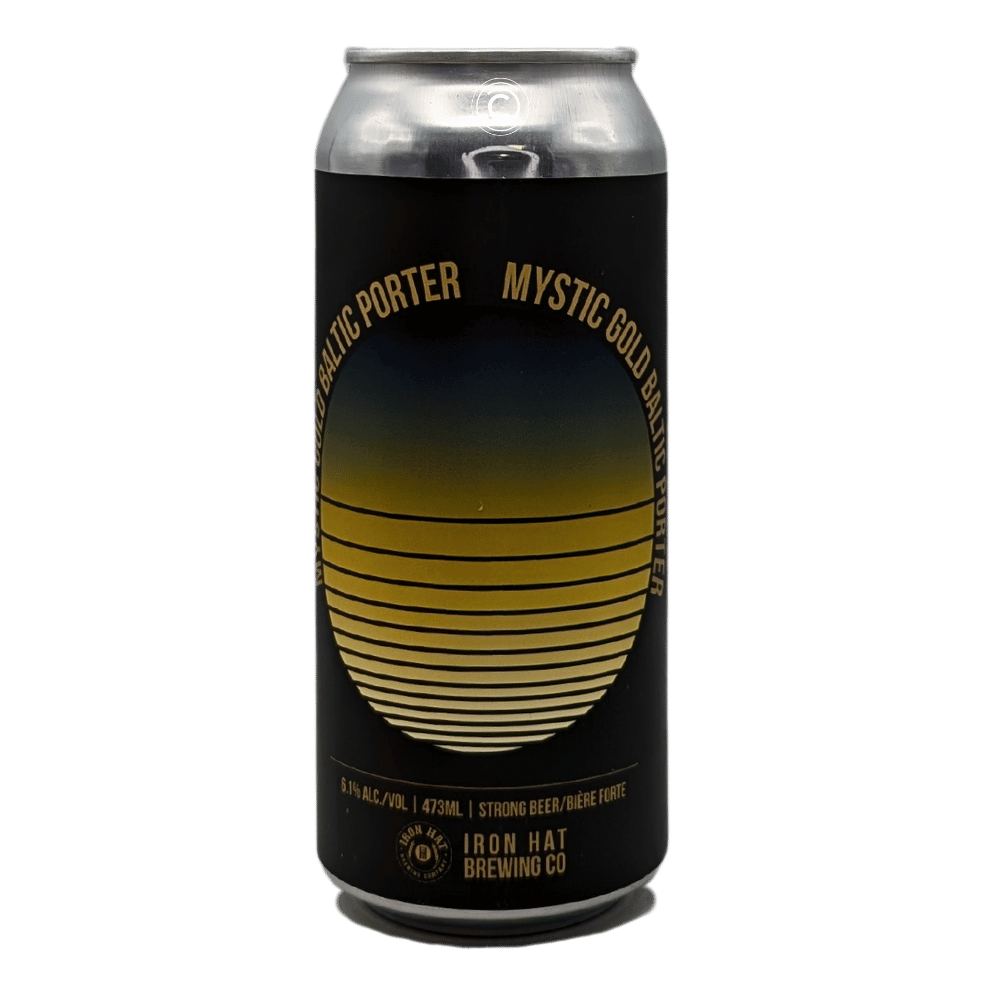 Mystic Gold Baltic Porter by Iron Hat Brewing Company, beer label