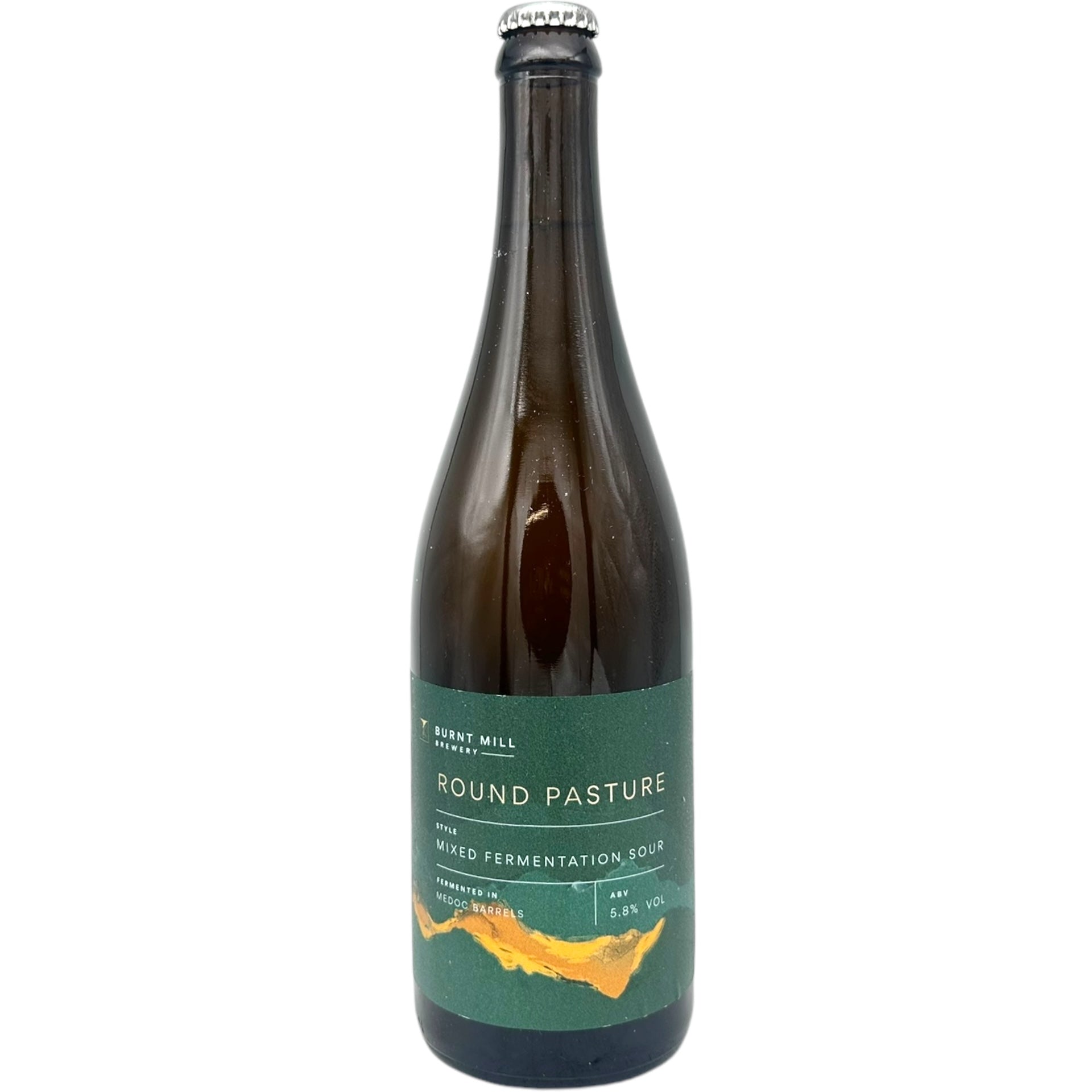 Burnt Mill Round Pasture by Burnt Mill Brewery, beer label