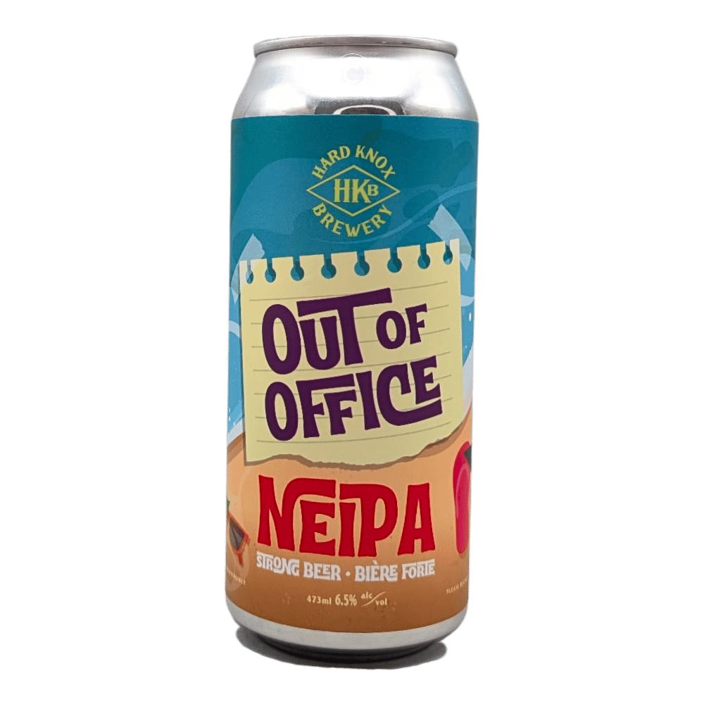 Out of Office NEIPA by Hard Knox Brewing, beer label