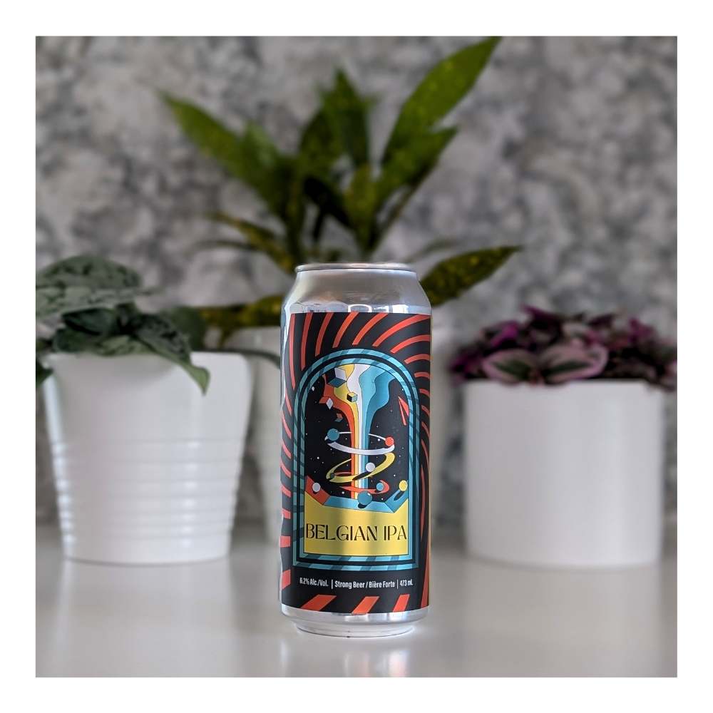 Brewing Belgian IPA by Blindman Brewery, beer label