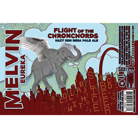 Melvin Flight of the Chronchords Hazy DDH IPA by Melvin Brewing, beer label