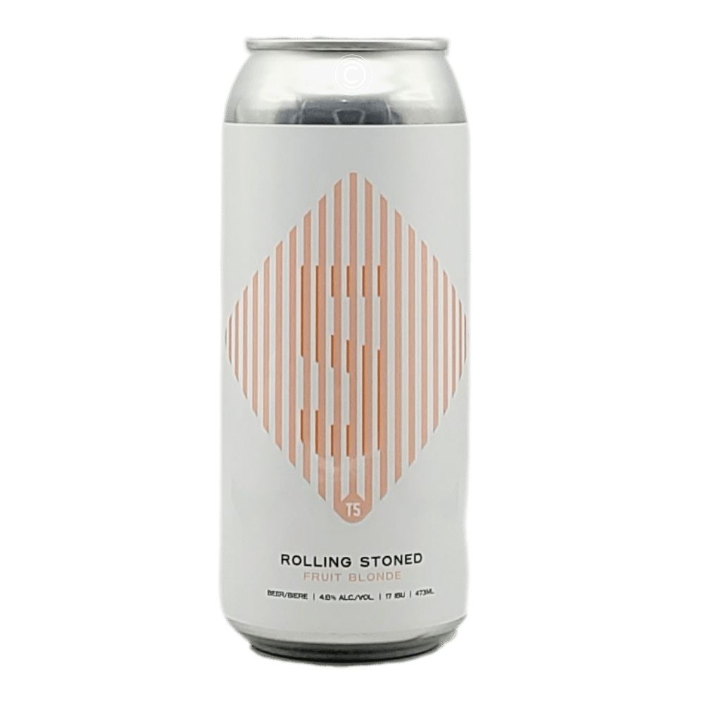 Rolling Stoned Fruit Blonde by Trolley 5 Brewery, beer label