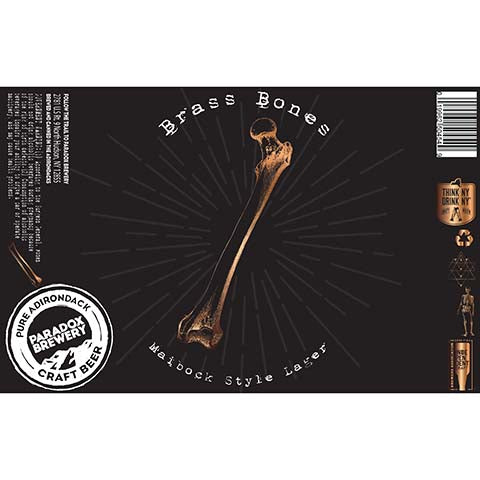 Paradox Brewery Brass Bones Maibock Style Lager by Paradox Beer Co, beer label