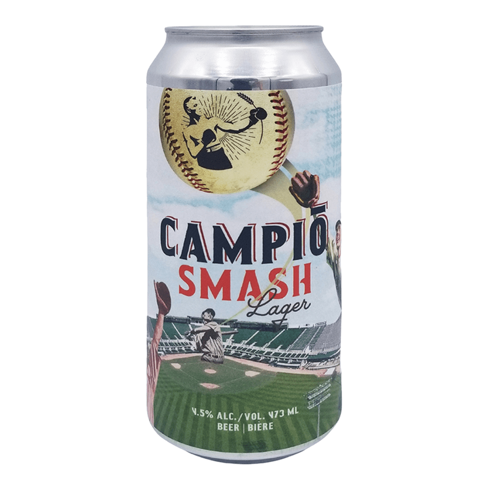SMASH Lager by Campio Brewing, beer label