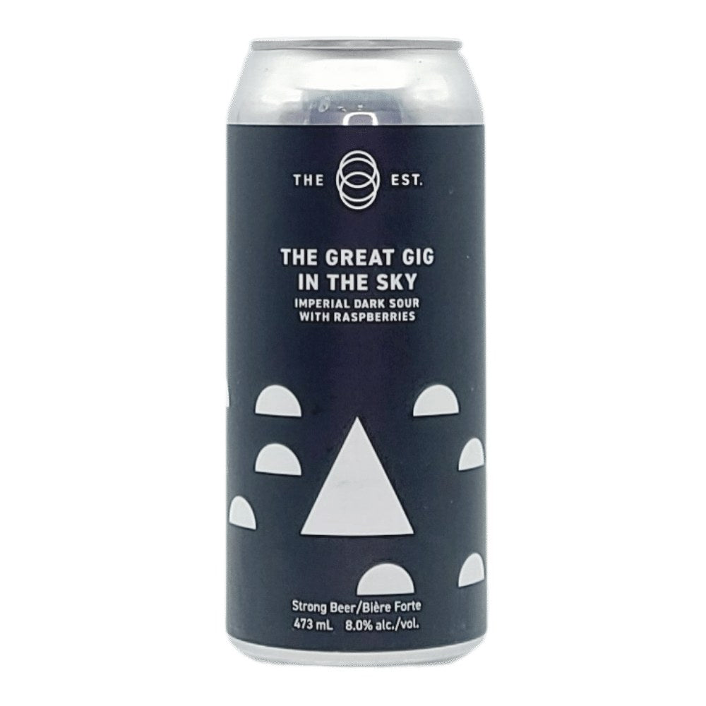 The Great Gig in the Sky Imperial Dark Sour with Raspberries by The Establishment Brewing Company, beer label