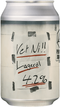 Vet Ni! Lageröl by Perfectly Squared Brewing, beer label