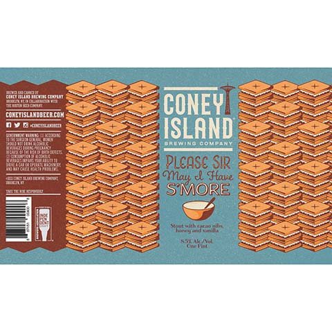 Coney Island Please Sir May I Have S'more Stout by Coney Island Beer, beer label