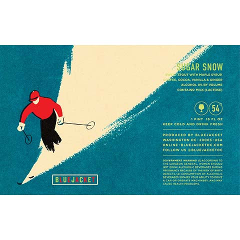 Bluejacket Sugar Snow Stout by Bluejacket, beer label