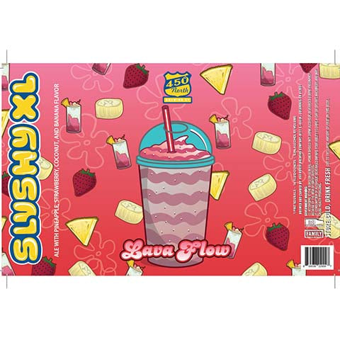 450 North Lava Flow Slushy XL Sour Ale by 450 North Brewing Company, beer label