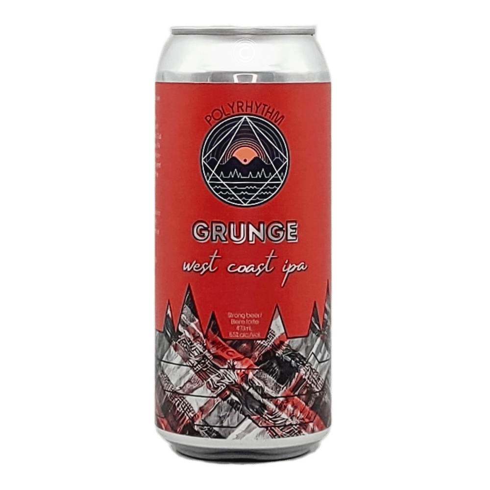 Grunge West Coast IPA by Polyrhythm Brewing, beer label