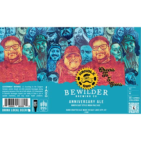 Bewilder Anniversary Ale IPA by Bewilder Brewing Co, beer label