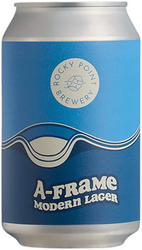 A-Frame Modern by Rocky Point Brewery, beer label